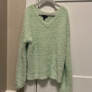 Green Fuzzy Sweatshirt!